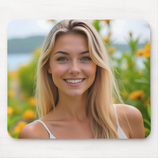 Helena's Paradise: A Coastal Dream Mouse Pad (Front)