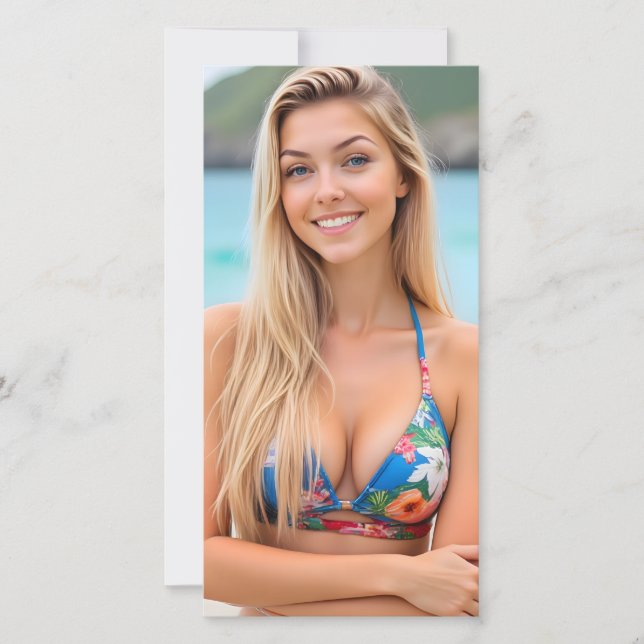 Helena's Tropical Escape: Beachside Bliss Bookmark (Front)