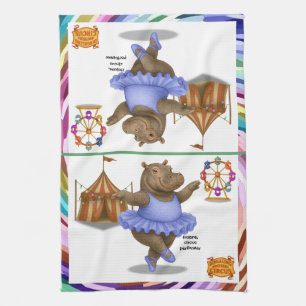 Helene circus performer kitchen towel