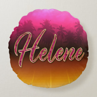 Helene First Name Name golden pink Pillow