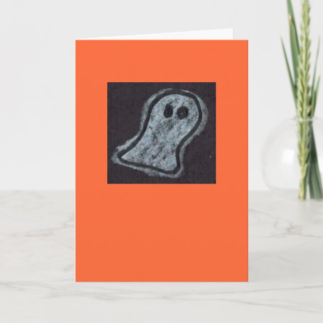 Helen's Ghost Halloween Card (Front)