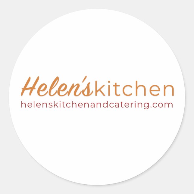 Helen's Kitchen / White Sticker (Front)