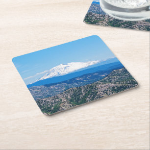 Helen's View Square Paper Coaster