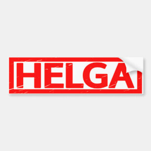 Helga Stamp Bumper Sticker