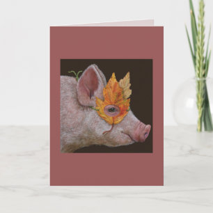 Helga the masked pig card