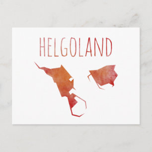 Helgoland Map Postcard