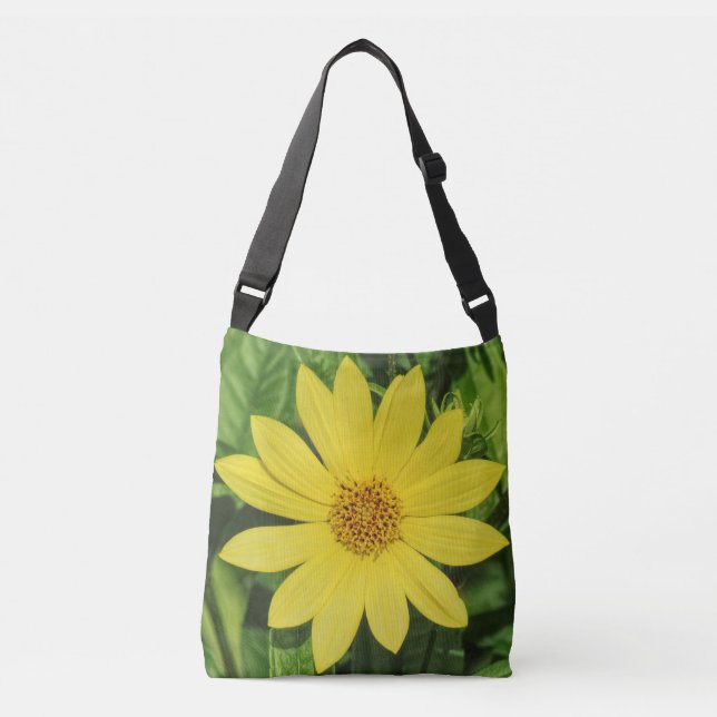 Helianthus 'Lemon Queen' Sunflower Crossbody Bag (Front)