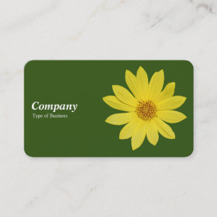 Helianthus 'Lemon Queen' Sunflower - Forest Green Business Card