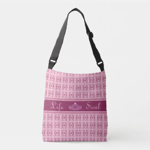 Helicoidal Pattern & Editable Tiara in Rose Gold Crossbody Bag