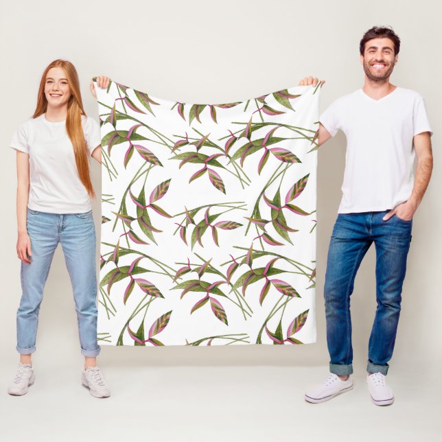Heliconia Fleece Blanket (In Situ)