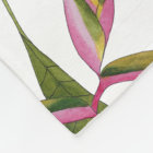 Heliconia Fleece Blanket
