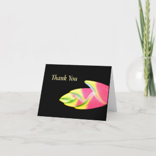 Heliconia Floral Thank You Card