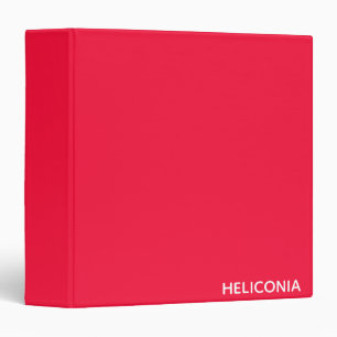 Heliconia red colour name binder