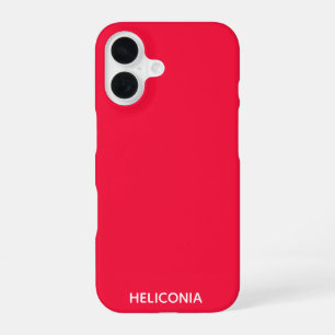 Heliconia red colour name iPhone 16 case