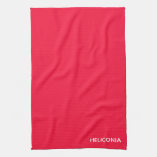 Heliconia red colour name kitchen towel