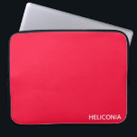 Heliconia red colour name laptop sleeve<br><div class="desc">Heliconia red colour name</div>