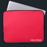 Heliconia red colour name laptop sleeve<br><div class="desc">Heliconia red colour name</div>