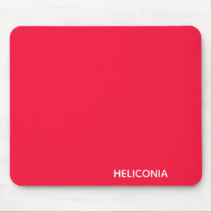 Heliconia red colour name mouse pad