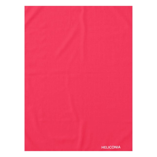 Heliconia red colour name tablecloth (Front)
