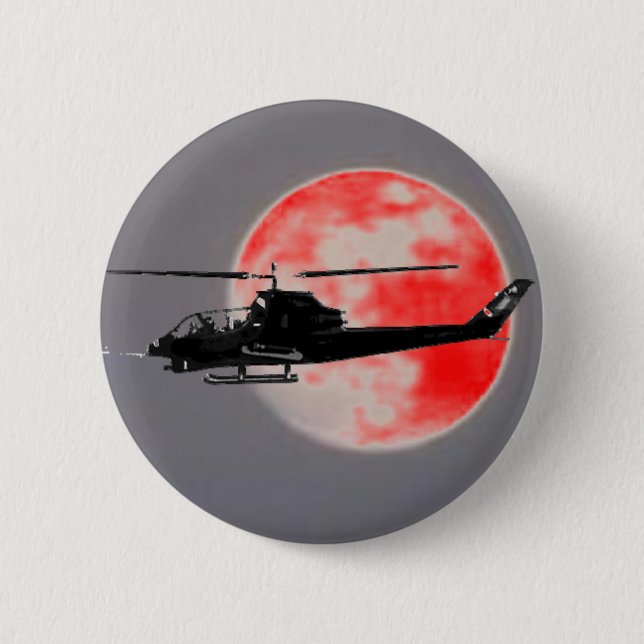 HELICOPTER 2 INCH ROUND BUTTON (Front)