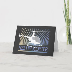 Helicopter Aircraft Card