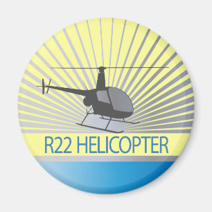 Helicopter Aircraft Magnet