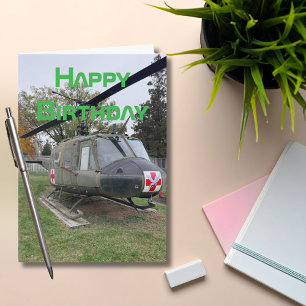 Helicopter Airplane, Cool Aviation Birthday Card