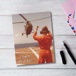 Helicopter Airplane photo, Cool Aviation Birthday Postcard<br><div class="desc">Helicopter Airplane photo,  Cool Aviation Birthday Postcard for pilot or aviation enthusiast.

Personalize it instantly with sender name,  address,  and message.

Contact me for additional changes prior to placing an order. Thanks for visiting our store.

Copyright Soar in Style Designs.</div>