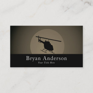 Helicopter - Aviation Business Card