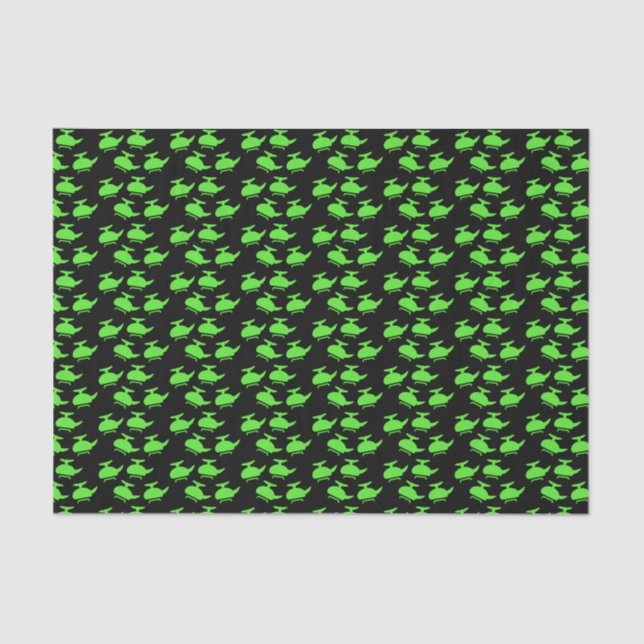 Helicopter Birthday Party Tissue Paper (Front)