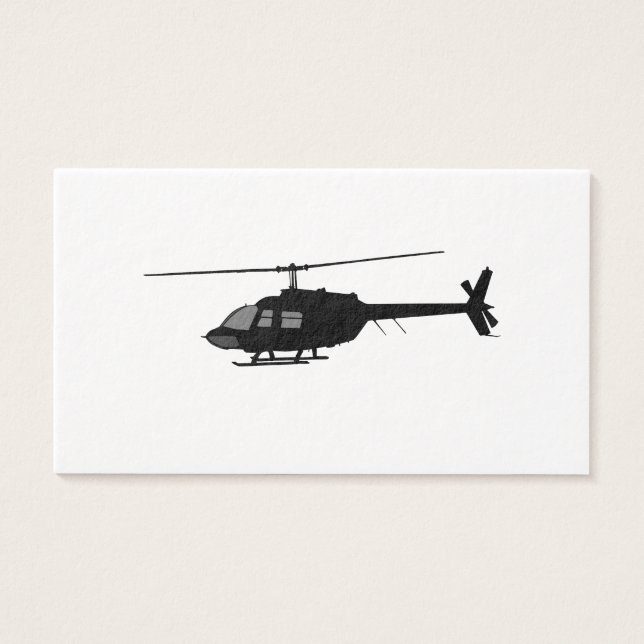 Helicopter Chopper Silhouette Customize Colour (Front)