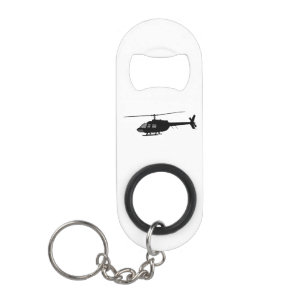 Helicopter Chopper Silhouette Customize Colour Mini Bottle Opener