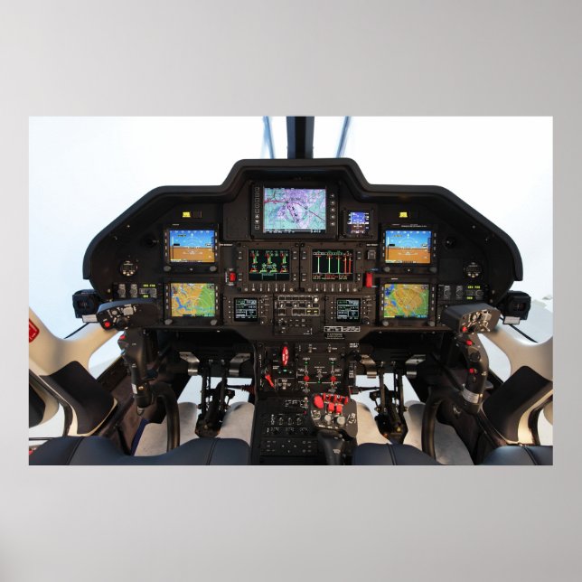 Helicopter cockpit poster (Front)