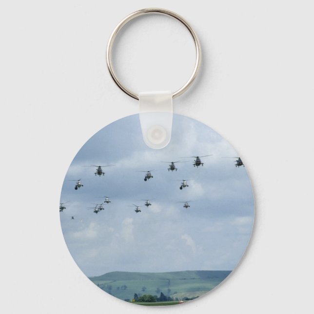 Helicopter flypast keychain (Front)