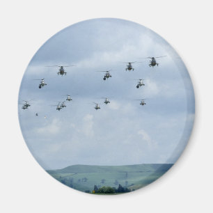 Helicopter flypast magnet