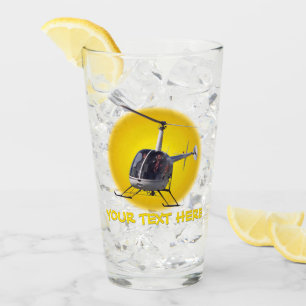 Helicopter Glass Personalized Chopper Glasses