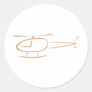 Helicopter Icon Gift Shirts Classic Round Sticker