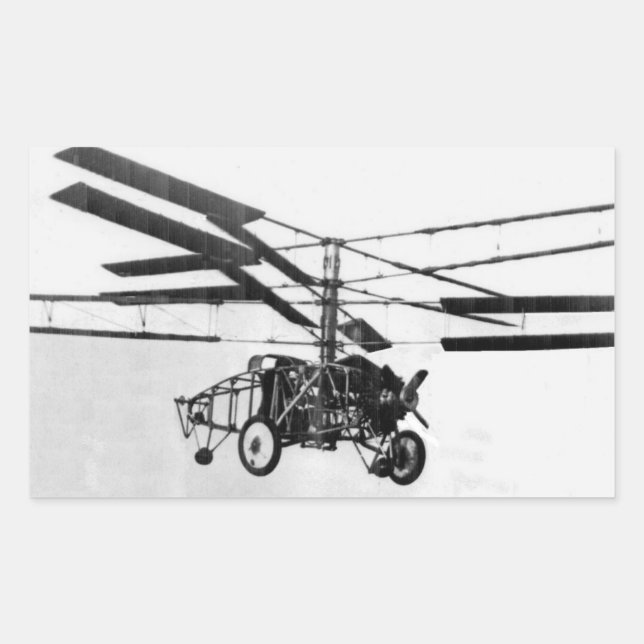 Helicopter Invention Sticker (Front)
