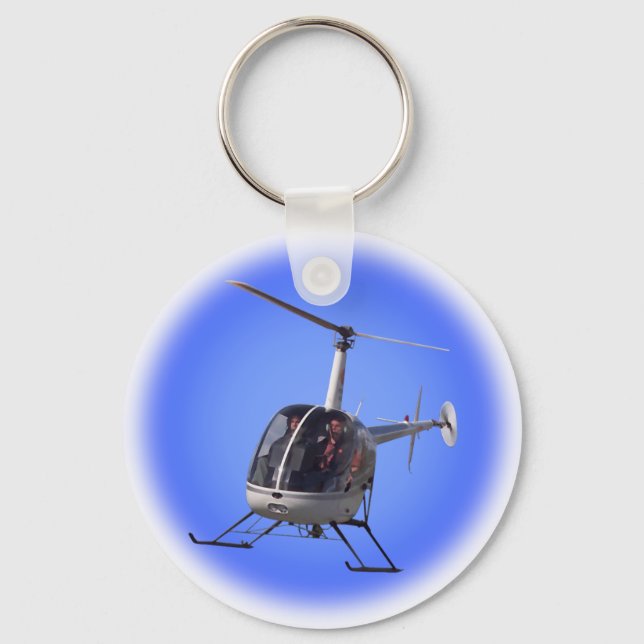 Helicopter Key Chain Keepsake & Helicopter Gifts (Front)