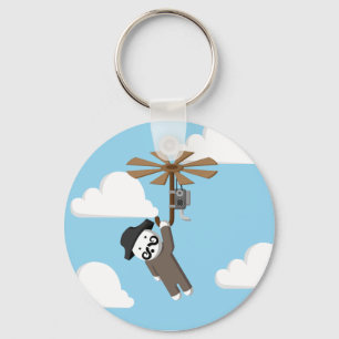 Helicopter Man Keychain