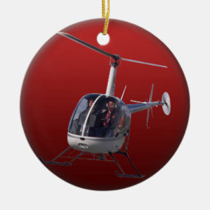 Helicopter Ornament Personalize Chopper Decoration