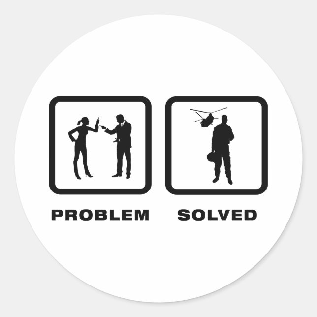 Helicopter Pilot Classic Round Sticker (Front)