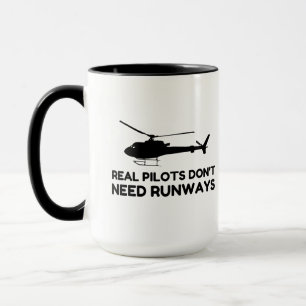 Helicopter PILOT RUNWAYS Mug