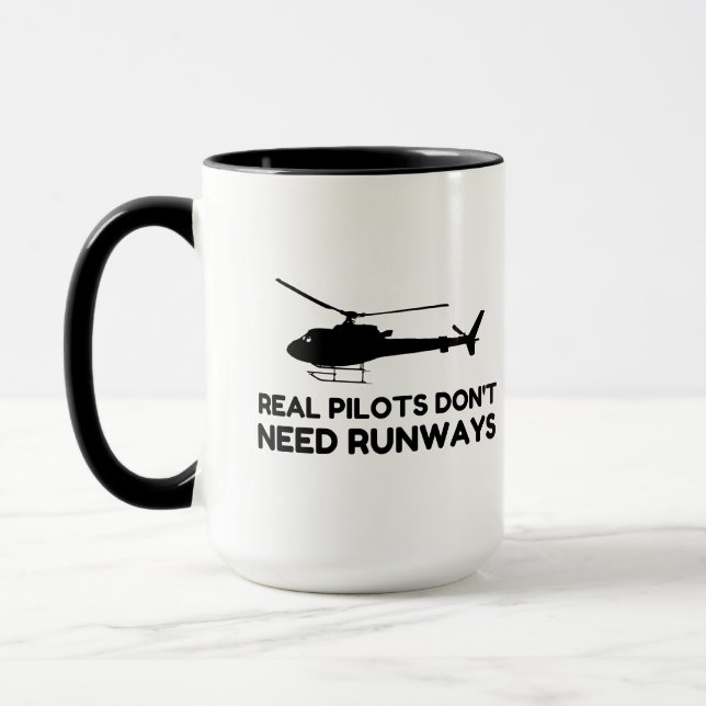 Helicopter PILOT RUNWAYS Mug (Left)