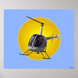Helicopter Prints Cool Chopper Pilot Prints Poster