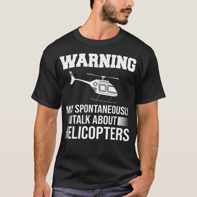 Helicopter Rc Remote Control Pilot T-Shirt (Front)