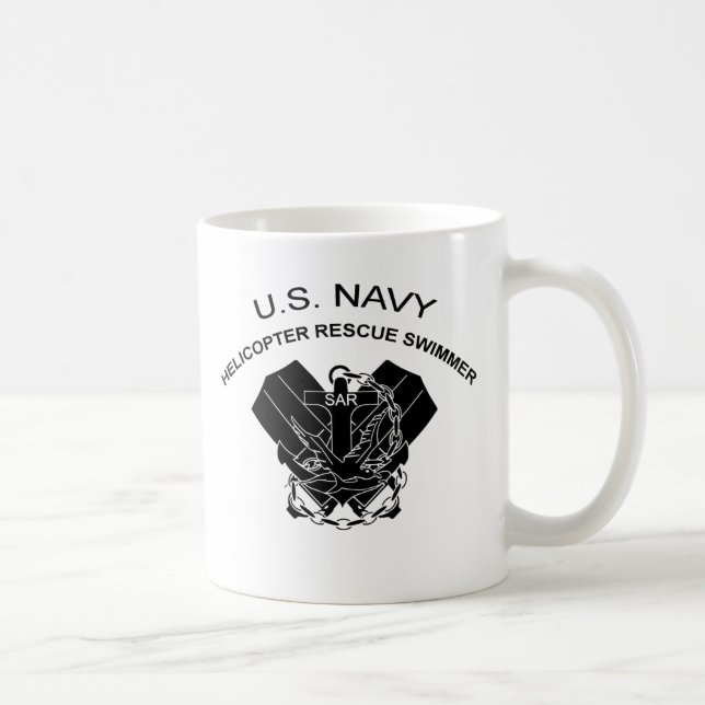 Helicopter Rescue Swimmer Coffee Mug (Right)