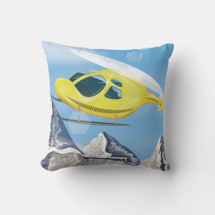 Helicopter Rescue Throw Pillow