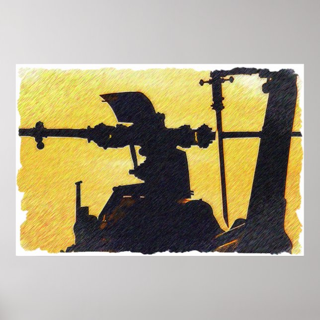 Helicopter Rotor - Sunset Poster (Front)