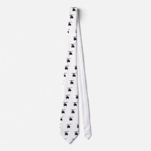 Helicopter Silhouette Tie